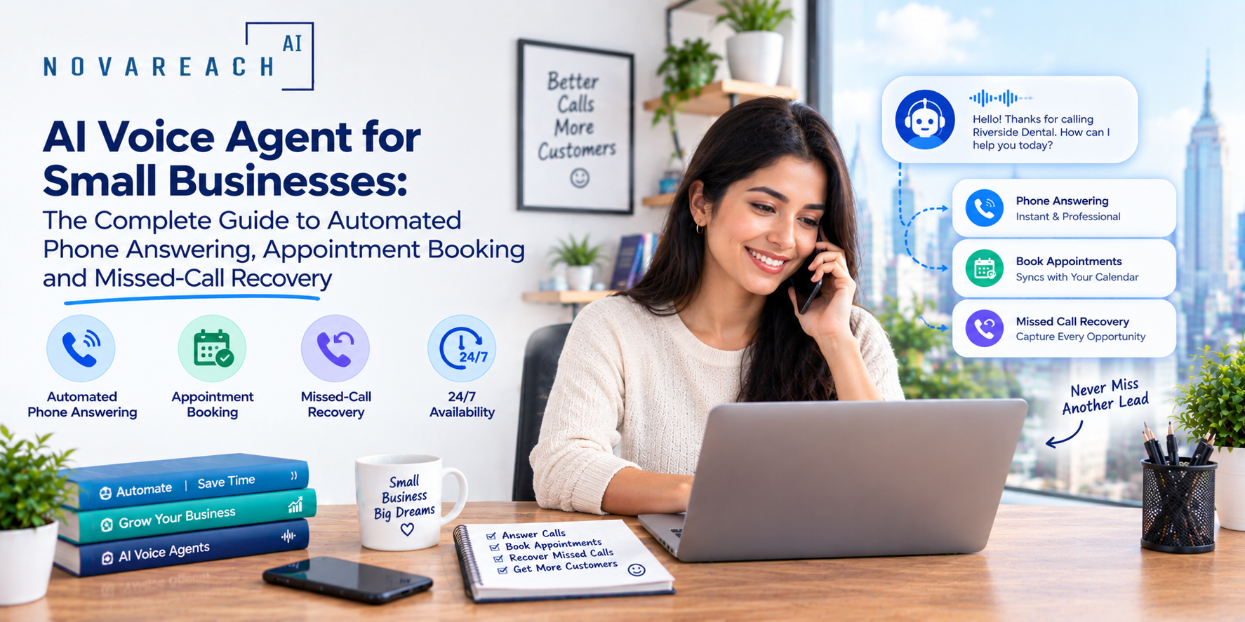AI Voice Agent for Small Businesses: The Complete Guide to Automated Phone Answering, Appointment Booking and Missed-Call Recovery