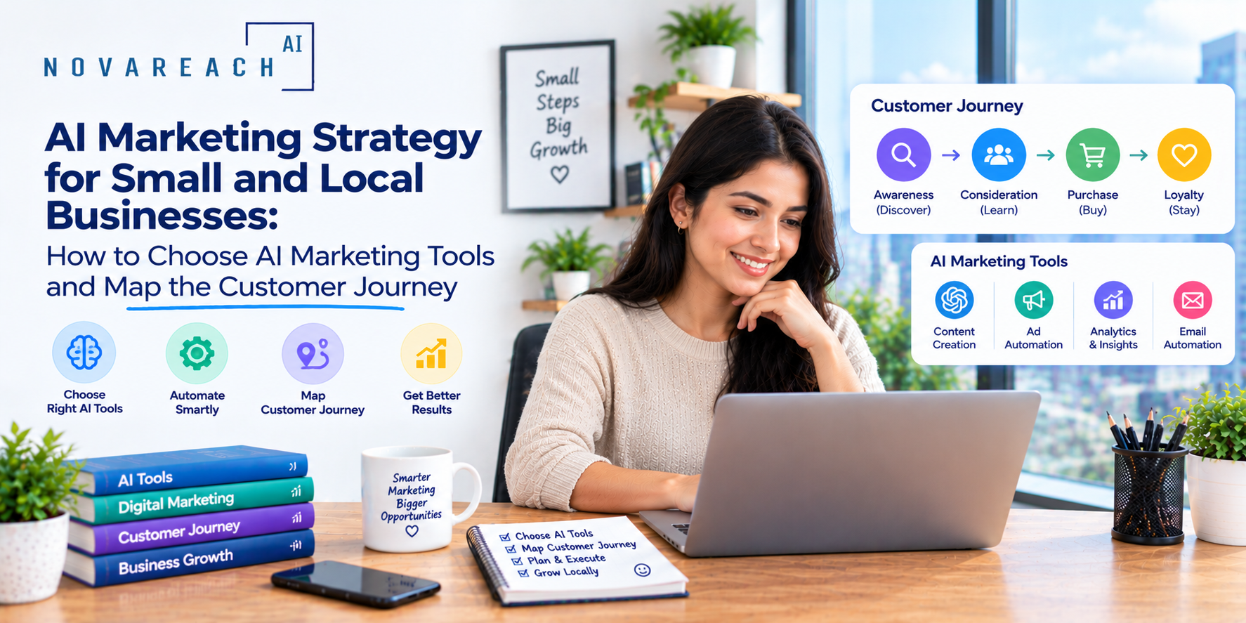 AI Marketing Strategy for Small and Local Businesses: How to Choose AI Marketing Tools and Map the Customer Journey