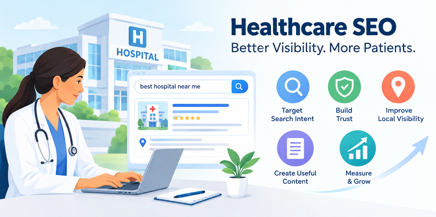 Healthcare SEO Strategy for Hospitals for Healthcare Startups