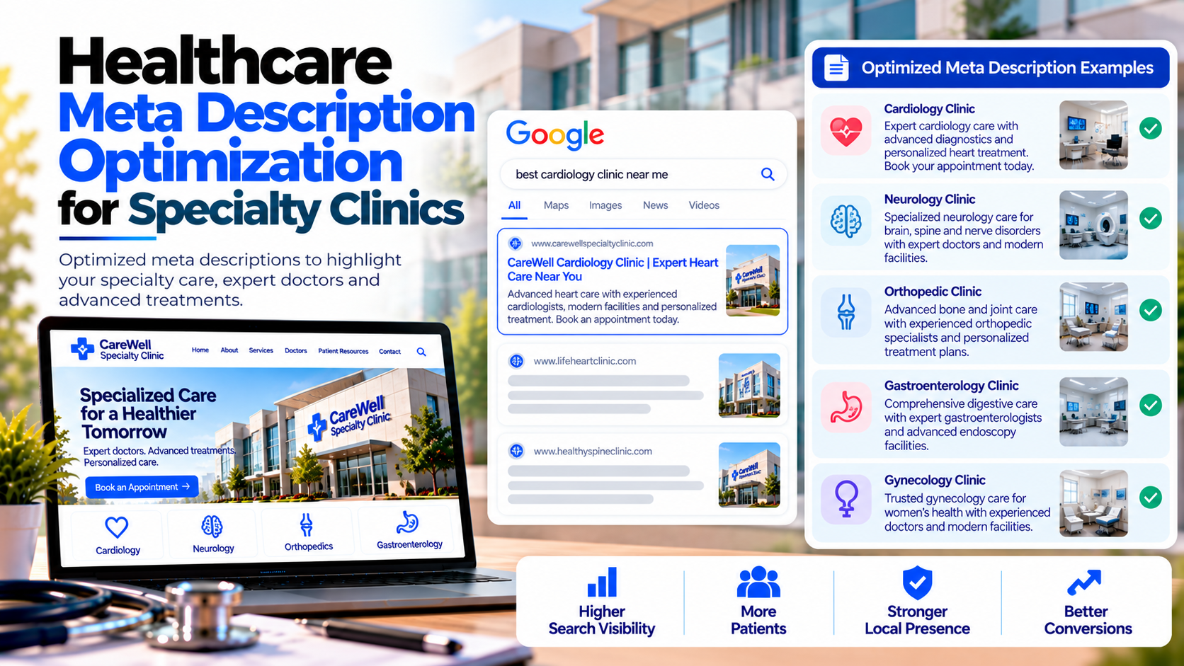 Healthcare Meta Description Optimization for Specialty Clinics