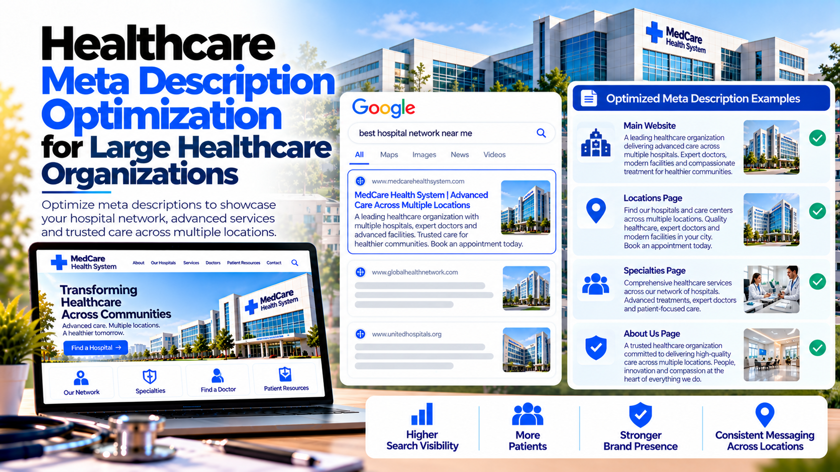 Healthcare Meta Description Optimization for Large Healthcare Organizations