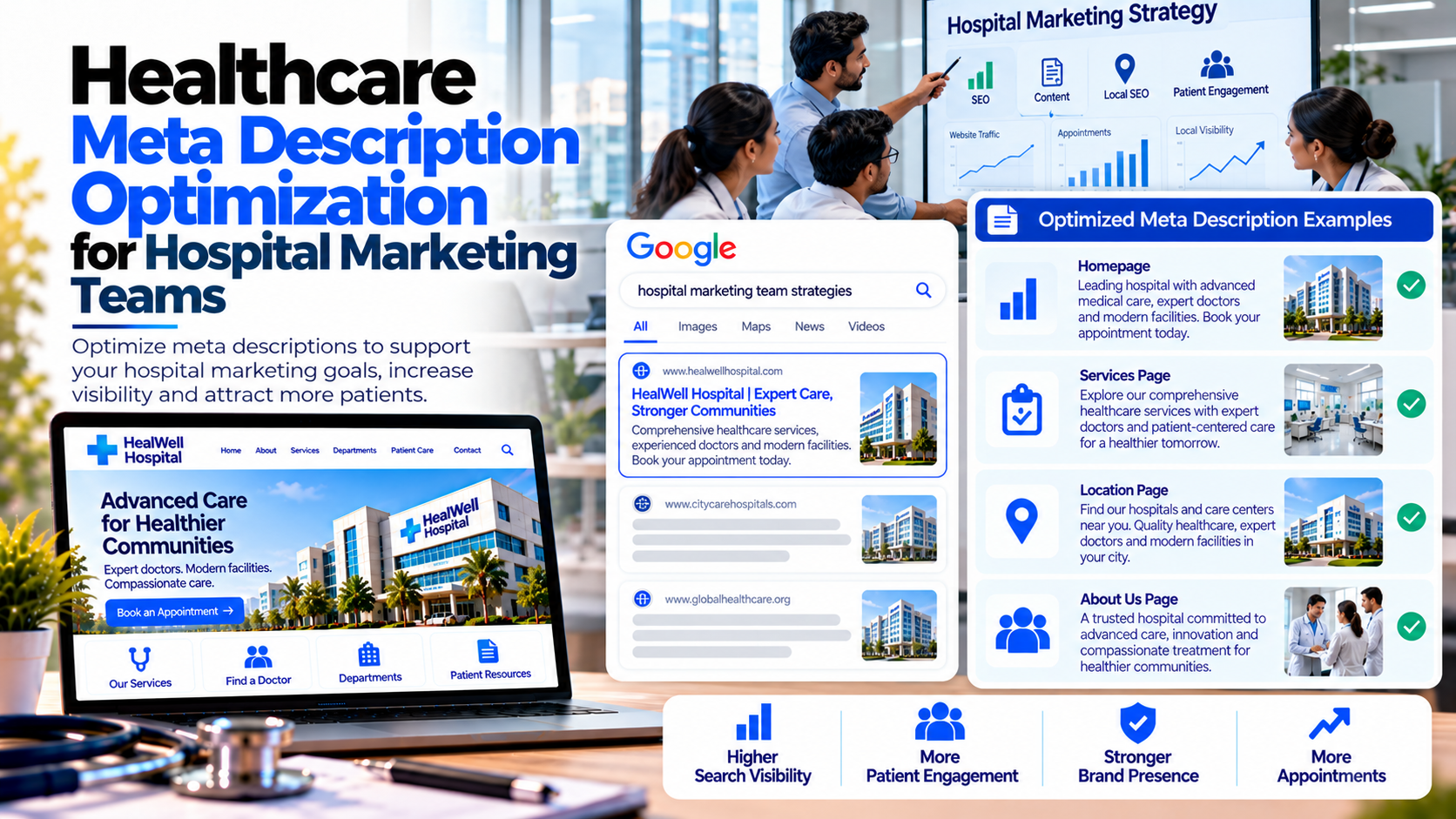 Healthcare Meta Description Optimization for Hospital Marketing Teams