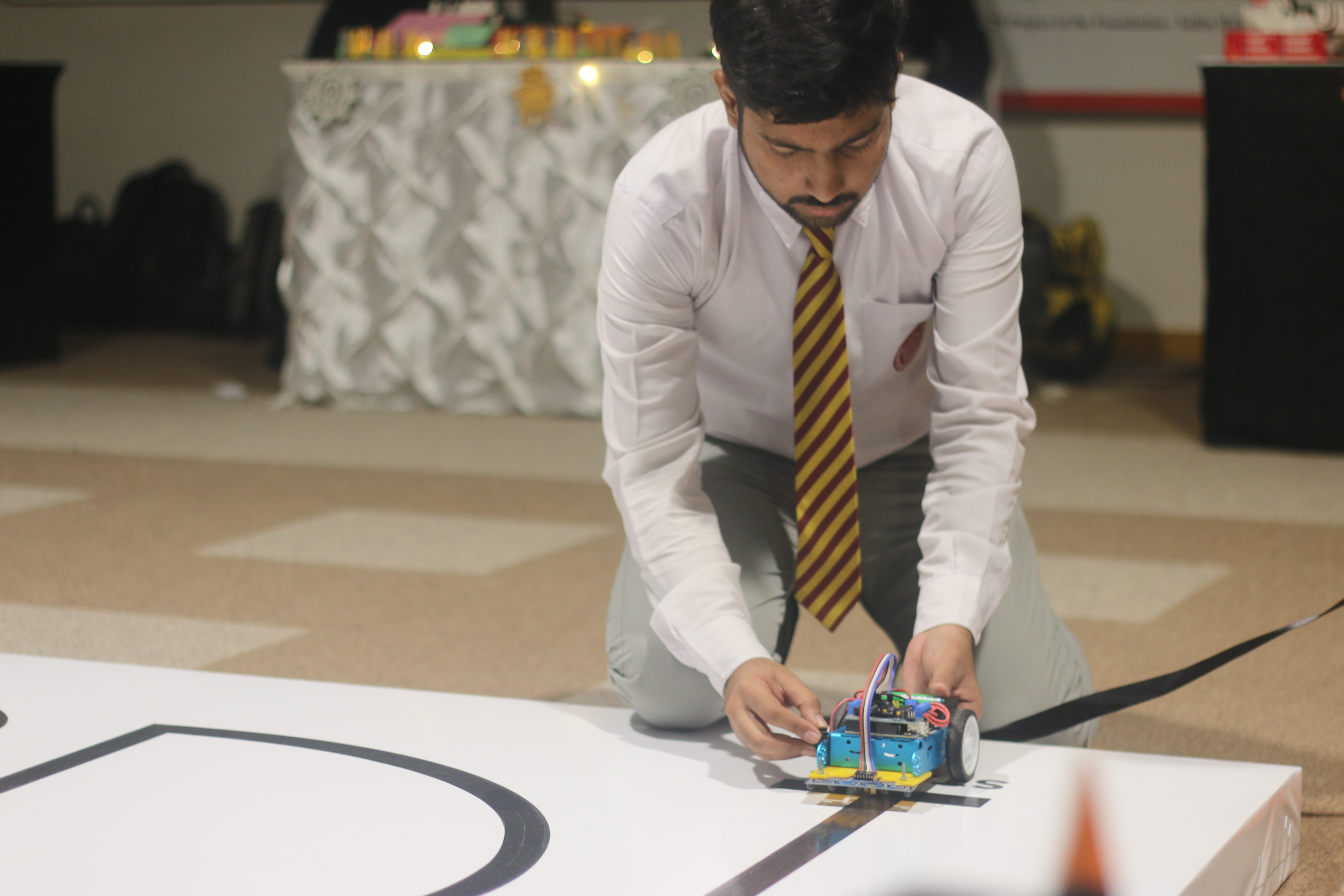 Afraz working on robot upgrades