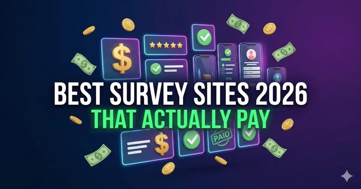 8 Best Survey Sites That Actually Pay in 2026: Prolific, Respondent, Freecash & More - Remote work article featured image