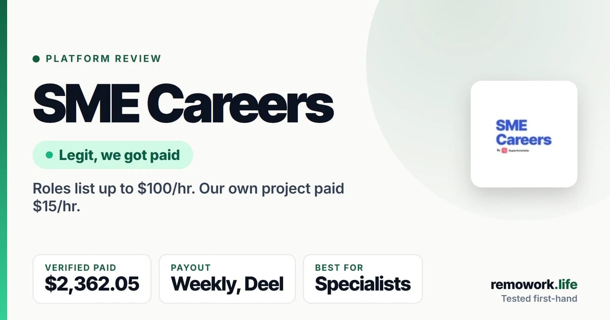 SME Careers Review 2026: Is It Legit? Pay & How It Works - Remote work article featured image