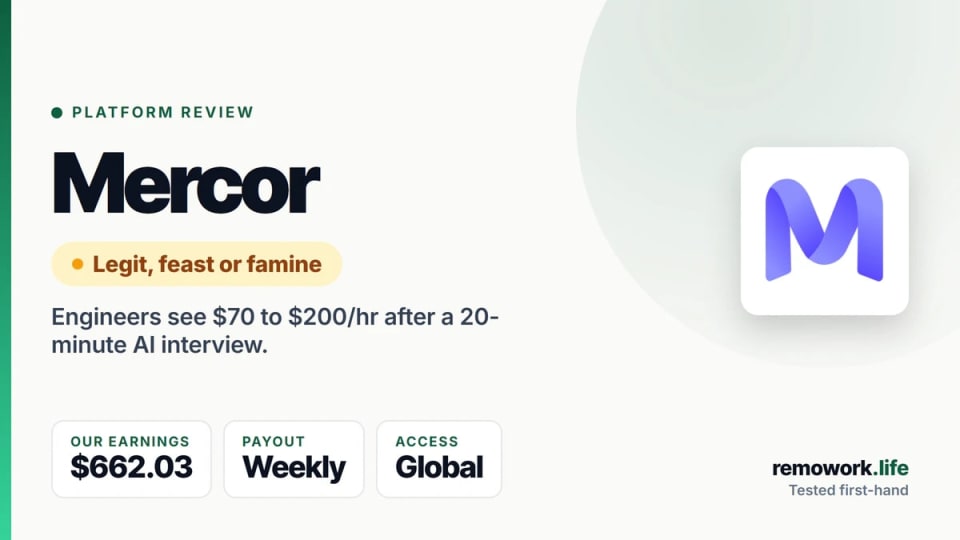 Mercor Review (2026): Pay, AI Interview & Is It Legit?