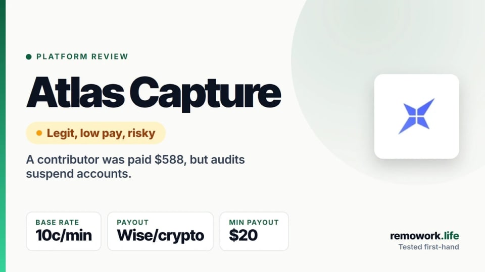 Atlas Capture Review (2026): Is It Legit, Safe & What It Pays?