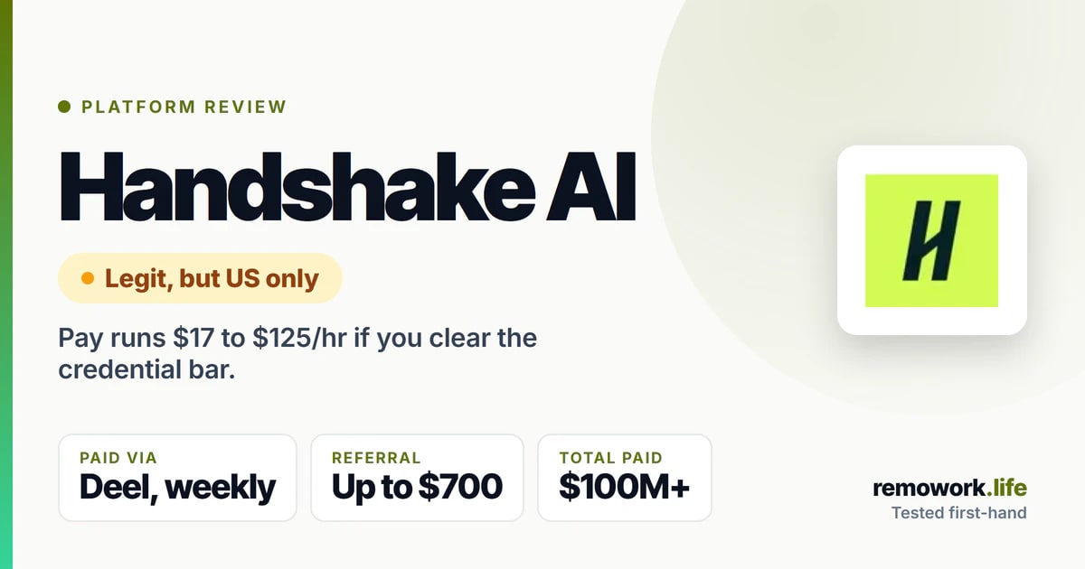 Handshake AI Review 2026: Pay & Is It Legit? | RemoWork