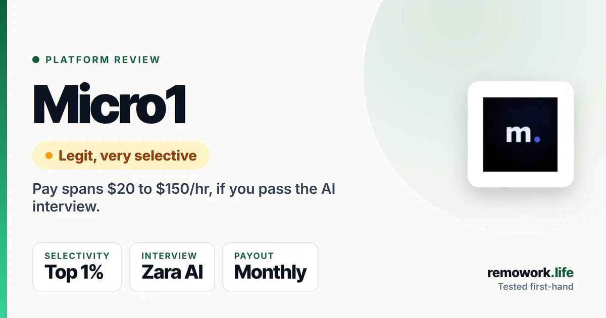 Micro1 Review: How to Get Hired and What to Expect | RemoWork