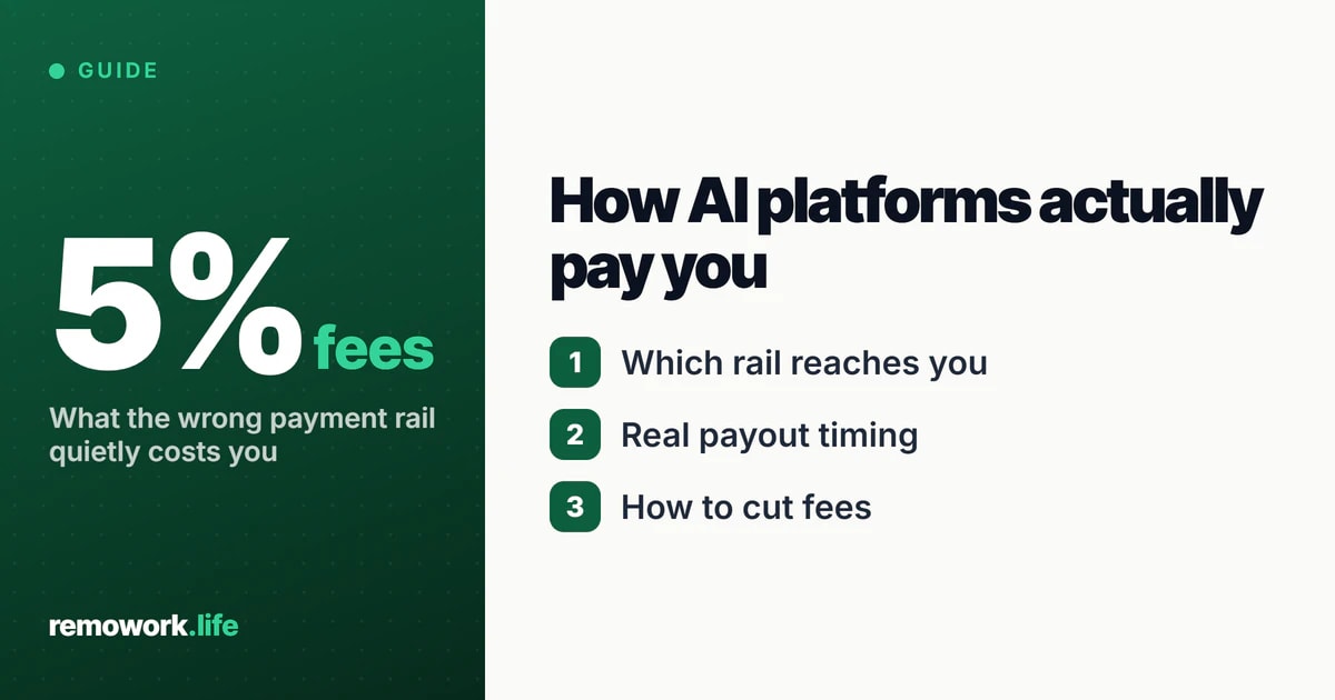 How AI Training Platforms Pay You (2026) | RemoWork