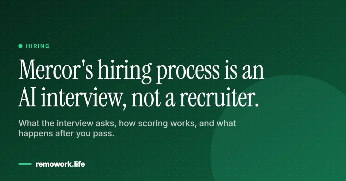 Mercor Hiring Process for AI Trainers: 2026 Guide | RemoWork
