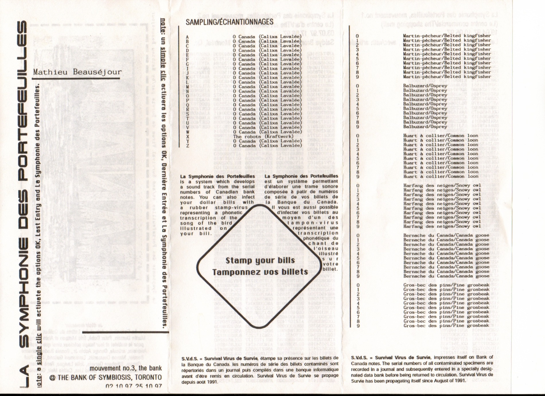 Bank of Symbiosis: Mathieu Beausejour 'La Symphonie des Portefeuilles' 