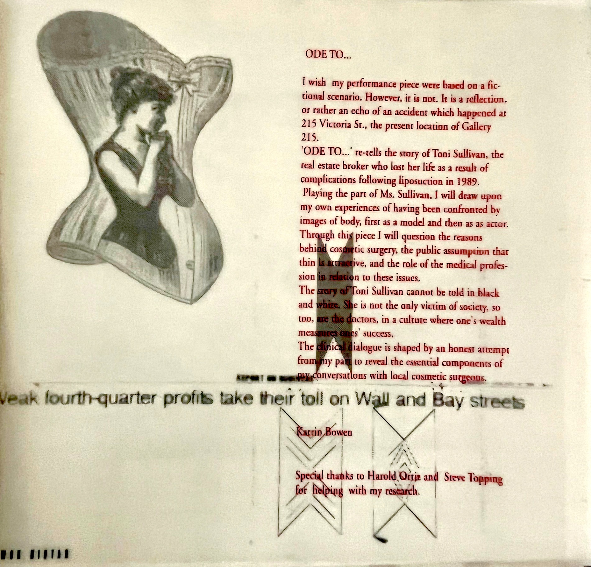 Symbiosis - The Clinic: artist's book - Katrin Bowen 1995
