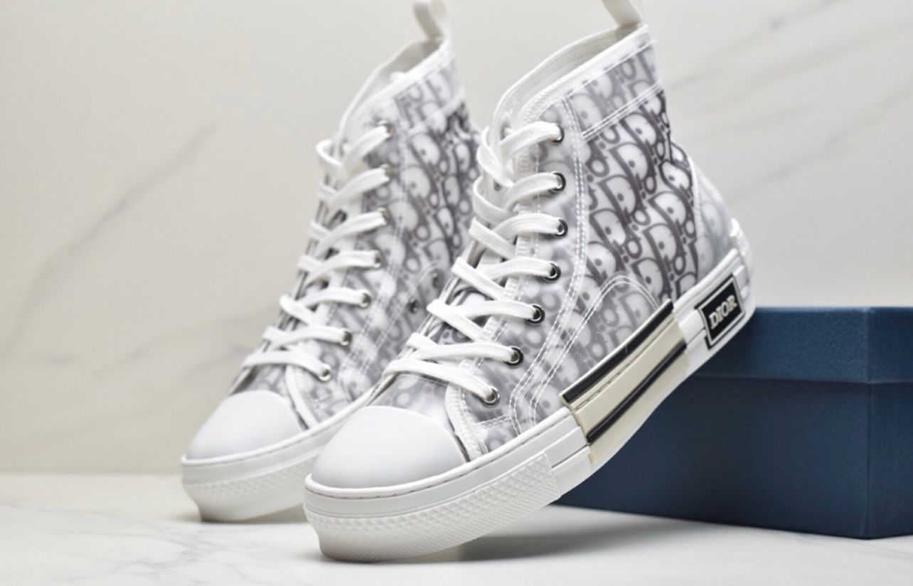  DIOR B23 High-top Sneaker White & Black