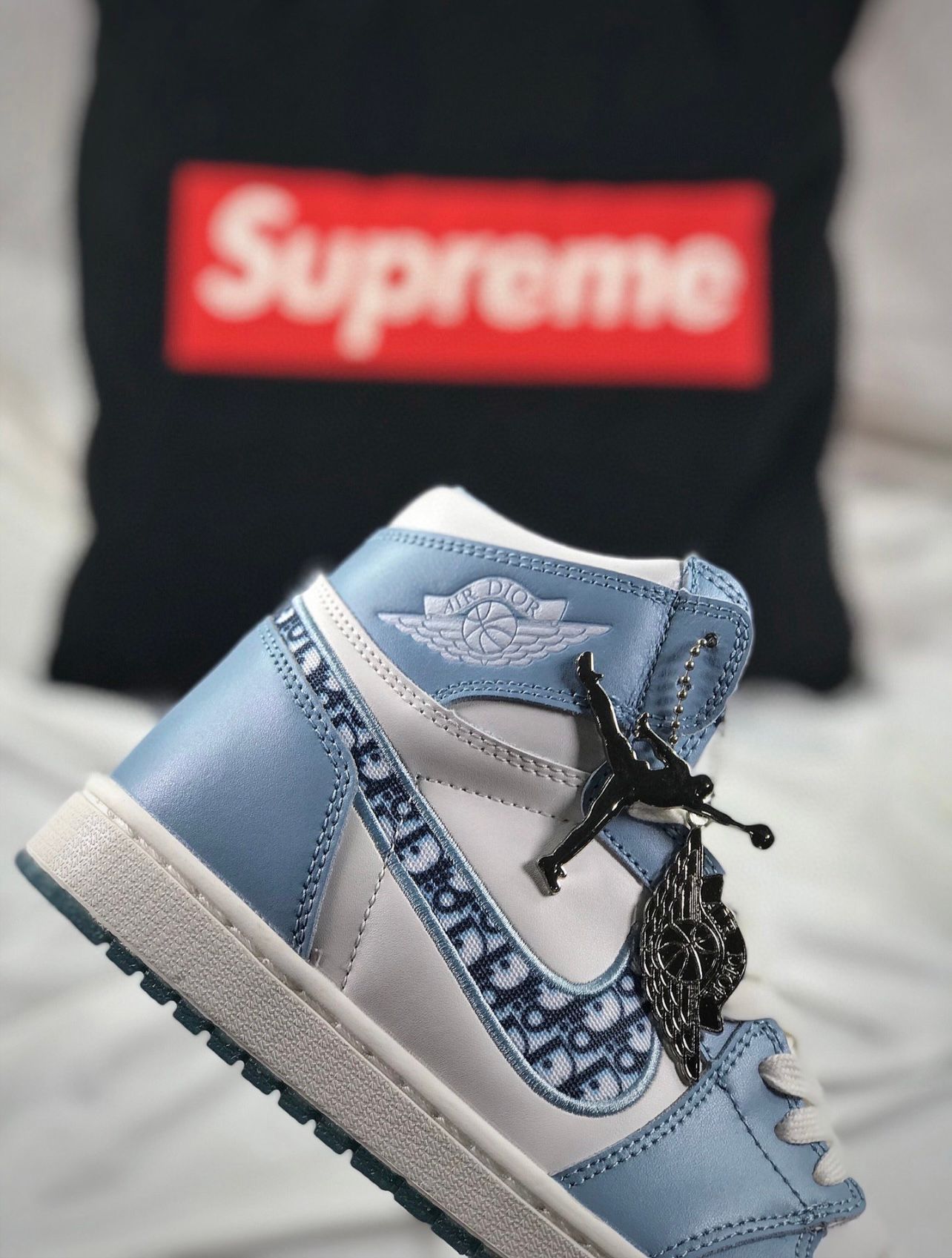 Nike Air X Dior 1 Jordan - White & Blue