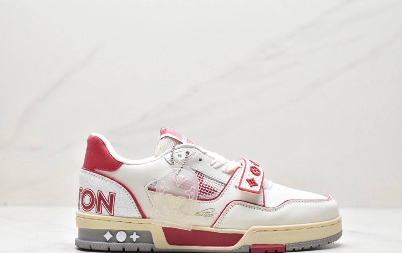 Louis Vuitton Trainer -  Red & White