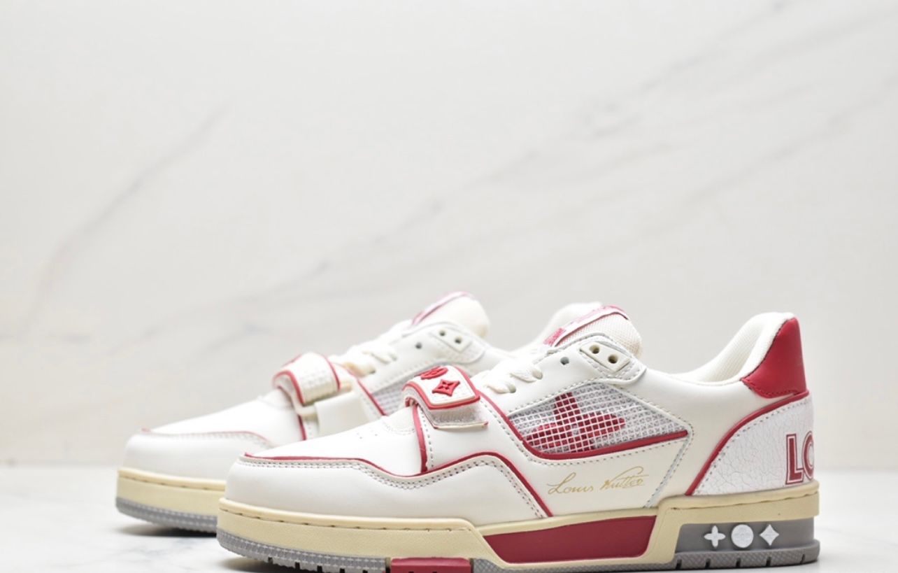 Louis Vuitton Trainer -  Red & White