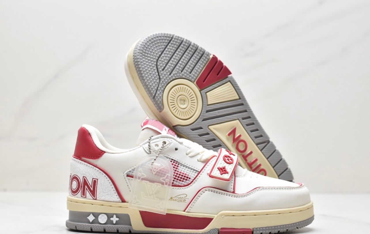 Louis Vuitton Trainer -  Red & White