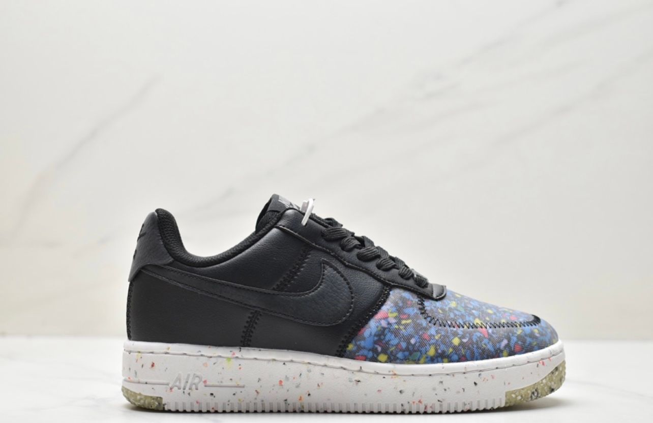 Nike Air Force 1 Crater Flyknit Low - Black