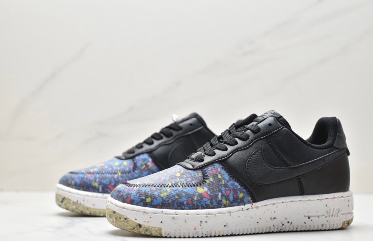 Nike Air Force 1 Crater Flyknit Low - Black