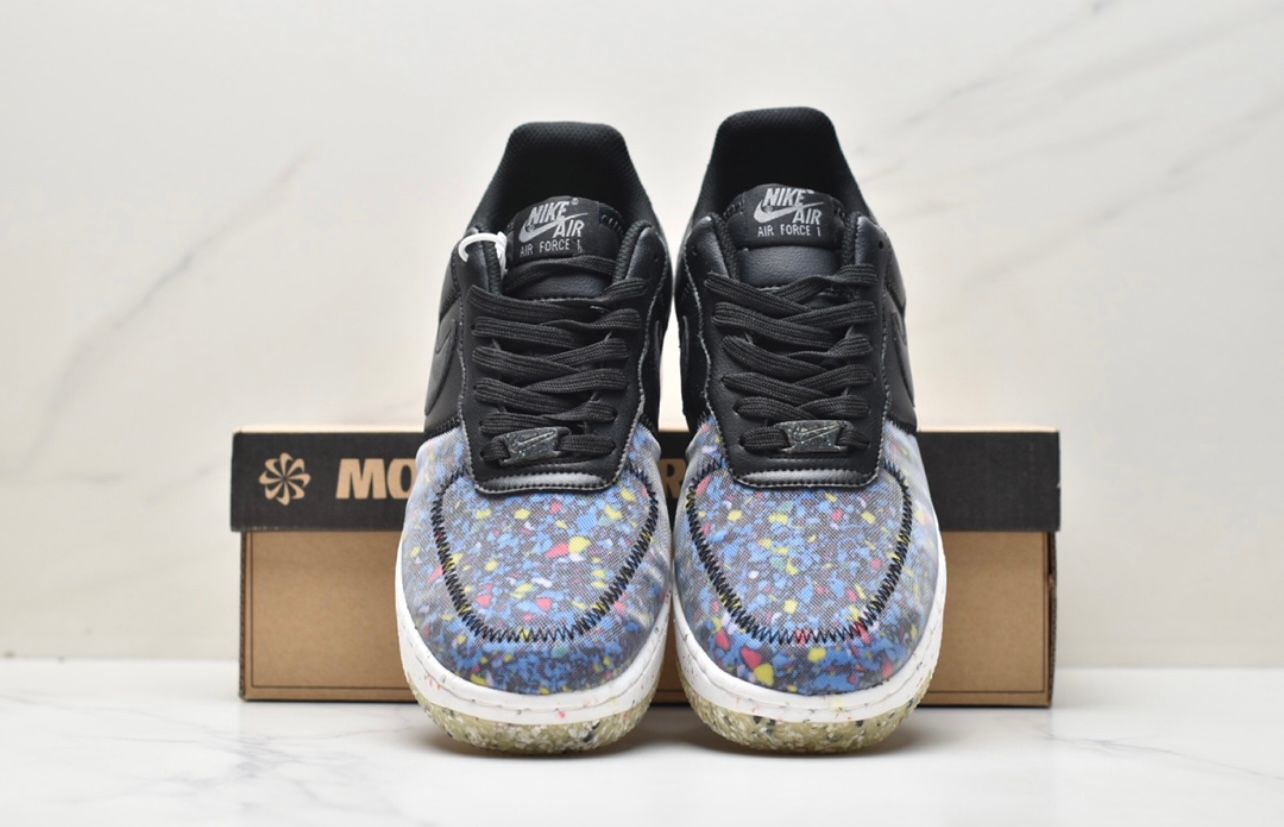 Nike Air Force 1 Crater Flyknit Low - Black