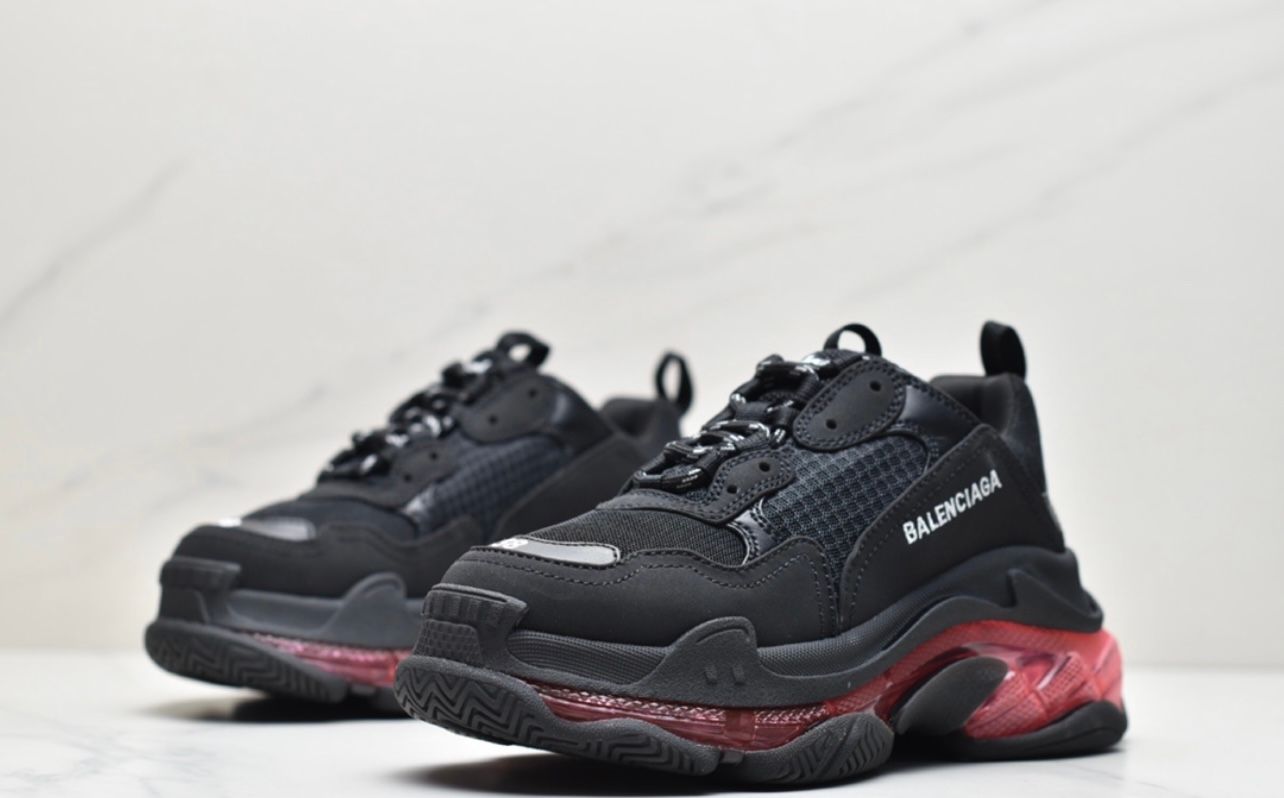 Balenciaga Triple S - Black & Red