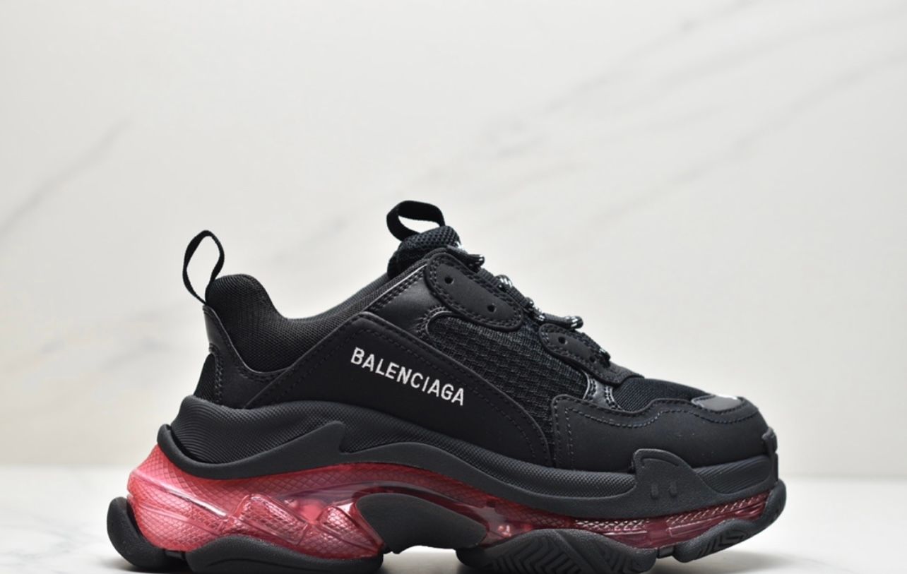 Balenciaga Triple S - Black & Red