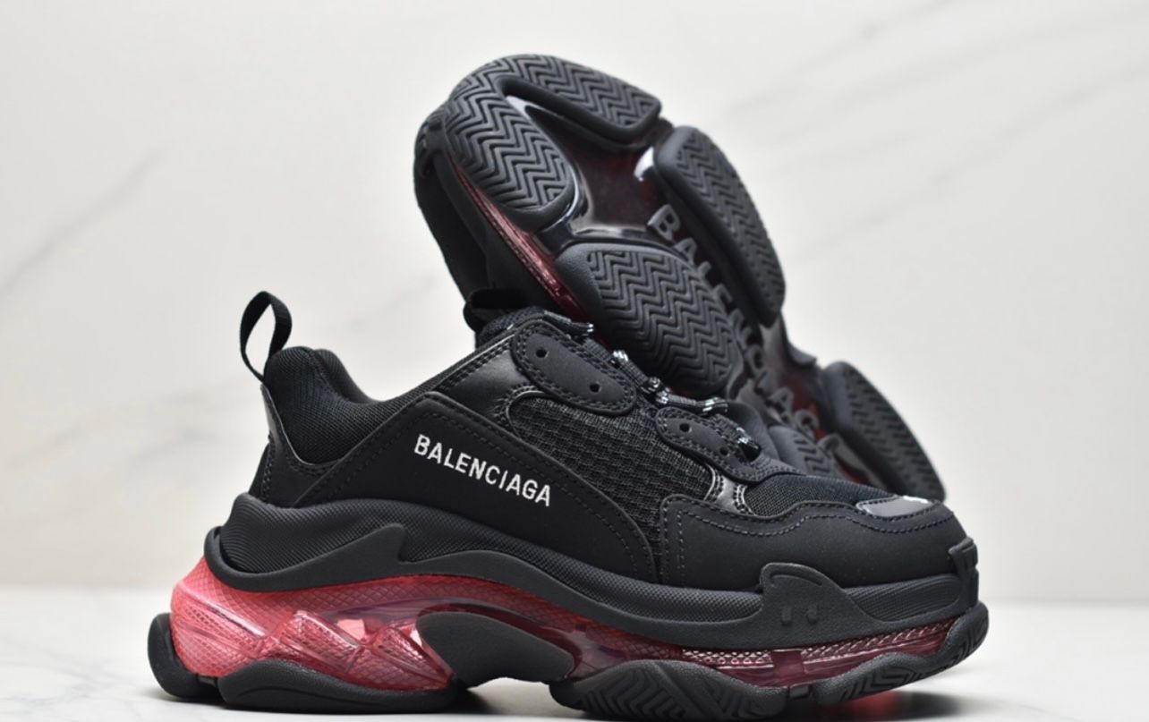 Balenciaga Triple S - Black & Red