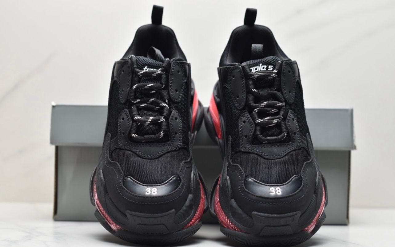 Balenciaga Triple S - Black & Red