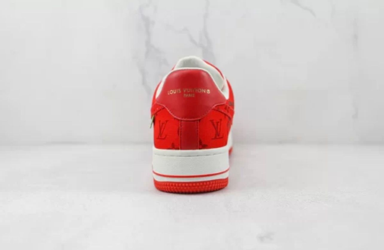 Louis Vuitton Nike Air Force - Red