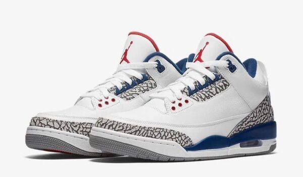 JORDAN 3 WHITE X BLUE