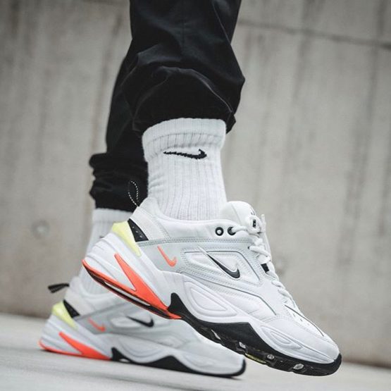 NIKE M2K TEKNO WHITE X BLACK LOGO