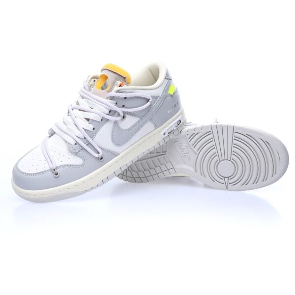 Off-White™ x Nike SB Dunk Low Lot”The 49/50″White fog gray black fluorescent yellow