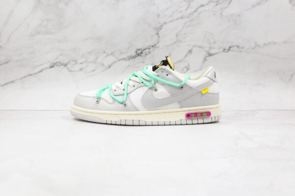 NIKE Off-White x Nike Dunk Low’50’ Gray white green label