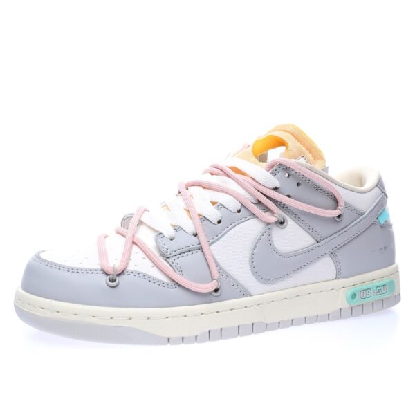 Off-White™ x Nike SB Dunk Low Lot The 09/50 White fog grey Cherry Blossom light powder MINT