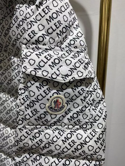 Moncler jacket White, Black Logo
