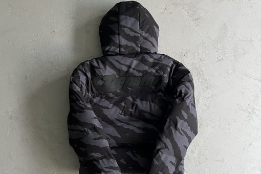 Hooded puffer-grey