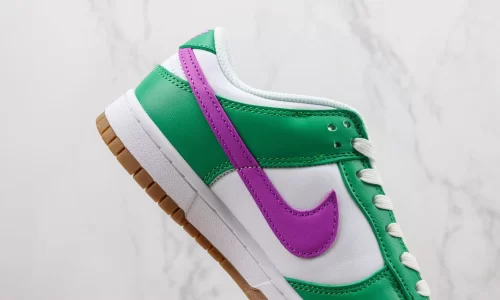 Nike Dunk Low White Stadium Green Fuchsia