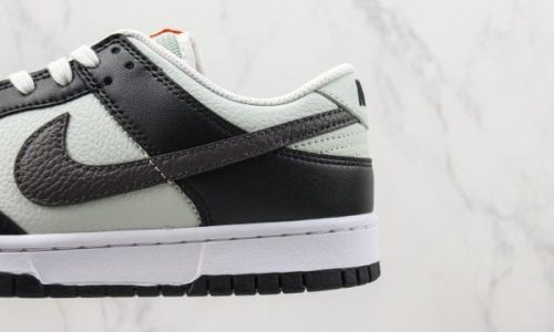 Nike Dunk Low Grey Black Orange Mini Swoosh