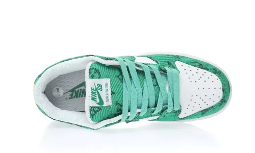 Louis Vuitton x Nike SB Dunk Low”White/Green LV Monogram”