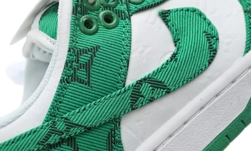 Louis Vuitton x Nike SB Dunk Low”White/Green LV Monogram”