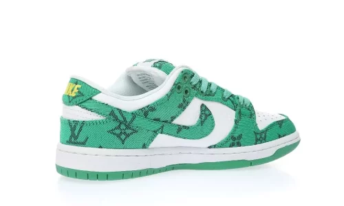 Louis Vuitton x Nike SB Dunk Low”White/Green LV Monogram”