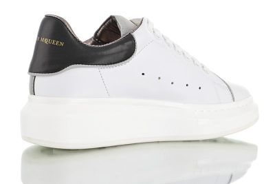 Alexander McQueen sole Leather White leather black tail 3M edge