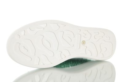 Alexander McQueen sole Leather Glite glitter pink emerald white