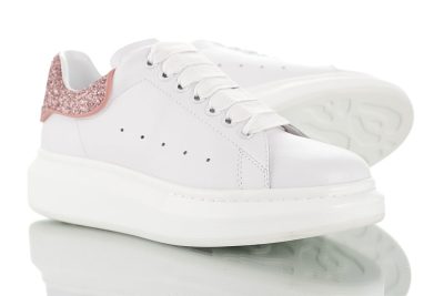 Alexander McQueen sole Leather White skinned wattle thorn flash pink rose pink tail