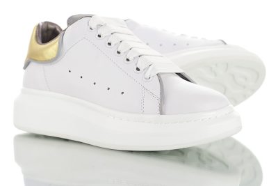 Alexander McQueen sole Leather White leather gold tail 3M edge