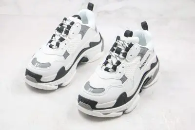 Triple S black white
