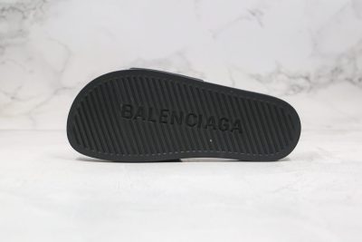 Balenciaga Slippers pure black green