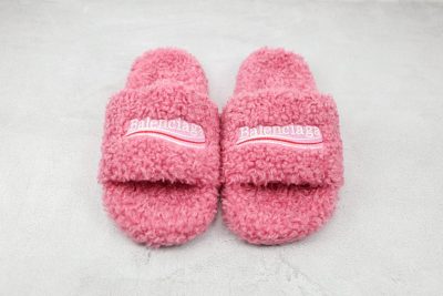 Balenciaga wool slippers Pink