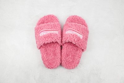 Balenciaga wool slippers Pink
